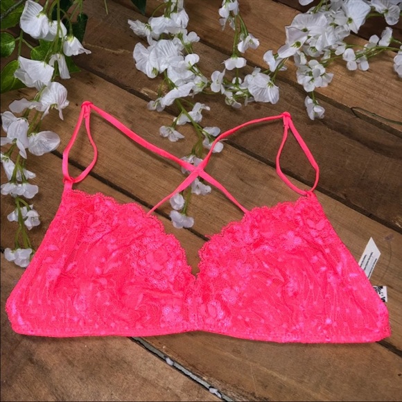 Free People Pink Lace Bralette - Picture 4 of 6